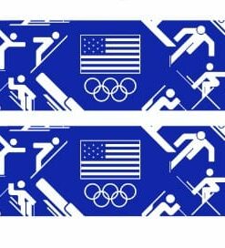 Olympics Team USA Winter Picto Graphic Scarf - Sports Fan Winter Accessory