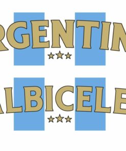 Argentina Country Graphic Scarf - Soccer Fan Winter Accessory