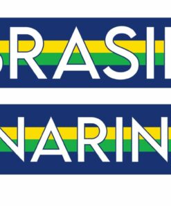 Brazil Country Graphic Scarf - Soccer Fan Winter Accessory