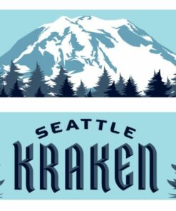 Seattle Kraken Mt. Rainer Graphic Scarf - Hockey Fan Winter Accessory