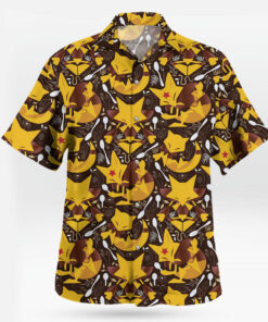 Abra Kadabra Alakazam Pokemon Hawaiian Shirt Retro Art
