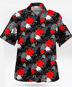 Anime Akatsuki Pattern Dark Ninja Vibes Hawaiian Shirt