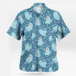 Blue Quagsire Ocean Pattern Pokémon Hawaiian Shirt