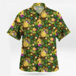 Brown Jungle Bellsprout Pokemon Hawaiian Shirt