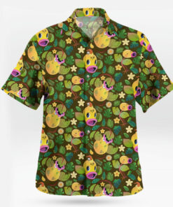 Brown Jungle Bellsprout Pokemon Hawaiian Shirt