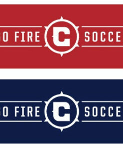 Chicago Fire Bar Graphic Scarf for Soccer Fans