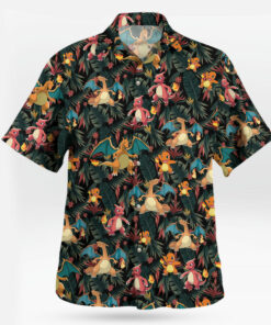 Charizard Charmander Evolution Tropical Hawaiian Shirt