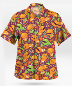 Trapinch Hawaiian Shirt Pokémon-Inspired Tropical Button-Up for Fans