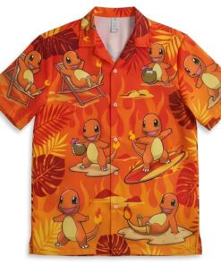 Charmander Fire Surf Summer 2026 Hawaiian Shirt