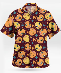 Charmander Hawaiian Shirt Flame-Tail Tropical Vibes