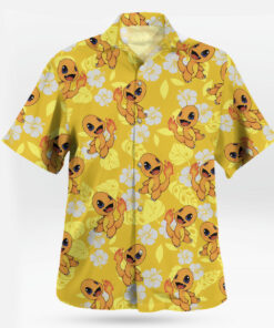 Charmander Pokemon Hawaiian Shirt Tropical Fire Type Aloha Shirt