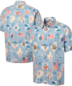 Chicago Cubs Blue Americana 2026 Hawaiian Shirt