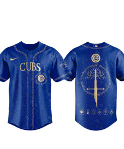 Chicago Cubs The Lord of The Rings 2026 Night Blue Baseball Jersey