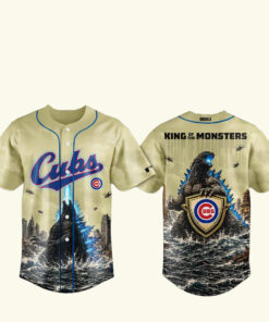 Chicago Cubs x Godzilla 2026 King Of The Monsters Baseball Jersey