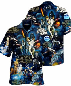 Classic Star Wars Galaxy Collage Hawaiian Shirt