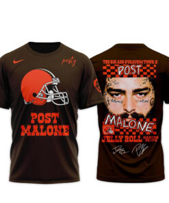 Cleveland Browns x Post Malone Jelly Roll The Big Ass Stadium Tour 2026 Shirt
