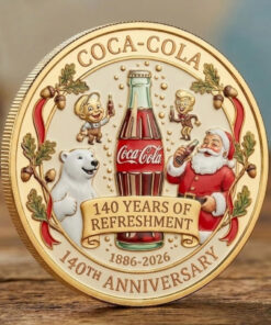 Cocacola Drinking 140Th Anniversary Challenge Coin