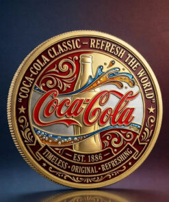Cocacola Drinking Classic Refresh The World Est 1886 Commemorative Coin
