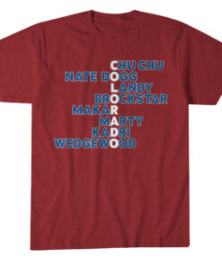 Colorado Avalanche Hockey Names 2026 T-Shirt