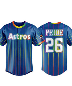 Custom Name And Number Houston Astros Pride Night 2026 The Champs Baseball Jersey for Baseball Fans