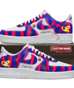 Custom Name FC Barcelona x Olivia Rodrigo 2026 Air Force 1 Shoes Sneakers