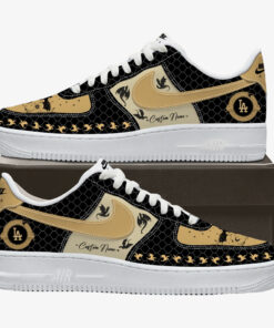 Custom Name Los Angeles Dogers x Fourth Wing Night 2026 Air Force 1 Shoes Sneakers