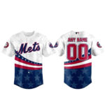 Custom Name New York Mets Memorial Day Graphic Baseball Jersey 2026 for Baseball Fans