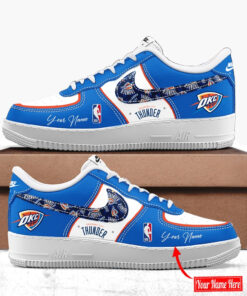 Custom Name Oklahoma City Thunder Air Force 1 Shoes Sneakers