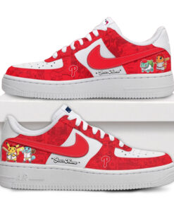 Custom Name Philadelphia Phillies x Pokémon Night 2026 Air Force 1 Shoes Sneakers