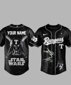 Custom Name Texas Rangers x Star Wars 2026 Baseball Jersey