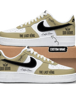 Custom Name The Last King World Tour 2026 Gold Air Force 1 Shoes Sneakers