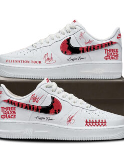 Custom Name Three Days Grace Alienation Tour 2026 Air Force 1 Shoes Sneakers
