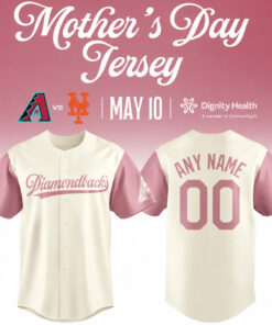 Custom Name and Number Arizona Diamondbacks Happy Mother Day 2026 Baseball Jersey