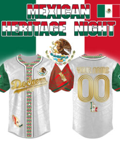 Custom Name and Number Los Angeles Dodgers x Mexican Heritage Night 2026 Baseball Jersey