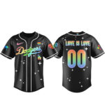 Custom Number Los Angeles Dodgers Diamond with Pride Baseball Jersey