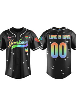 Custom Number New York Yankees Diamond with Pride Baseball Jersey