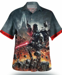 Darth Vader Star Wars Hawaiian Shirt Dark Side Aloha Shirt