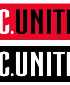 DC United Two Tone Graphic Scarf - Soccer Fan Winter Accessory