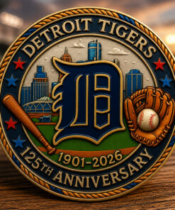Detroit Tigers Baseball 125th Anniversary 1901-2026 Coin