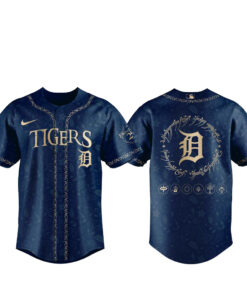 Detroit Tigers The Lord of The Rings 2026 Night Navy Baseball Jersey