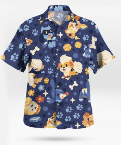Dog Pokemon Hawaiian Shirt Tropical Style