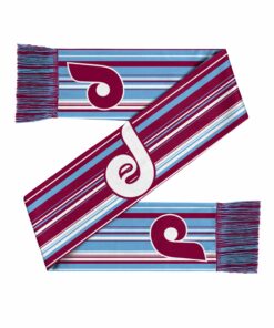 Unisex Philadelphia Phillies Retro Hyper Stripe Big Logo Graphic Scarf for Sports Fans