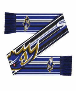 Unisex Baltimore Ravens Hyper Stripe Big Logo Graphic Scarf for Sports Fans