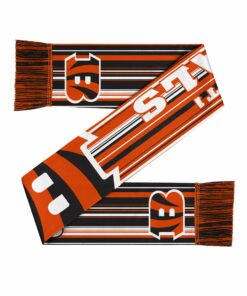 Unisex Cincinnati Bengals Hyper Stripe Big Logo Graphic Scarf for Sports Fans
