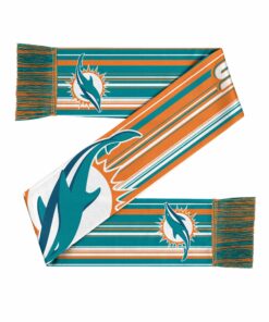 Unisex Miami Dolphins Hyper Stripe Big Logo Graphic Scarf for Sports Fans