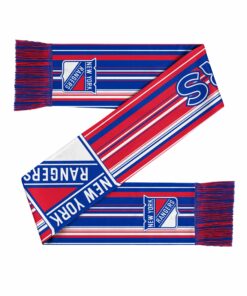 Unisex New York Rangers Hyper Stripe Big Logo Graphic Scarf for Hockey Fans