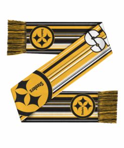 Unisex Pittsburgh Steelers Hyper Stripe Big Logo Graphic Scarf for Sports Fans