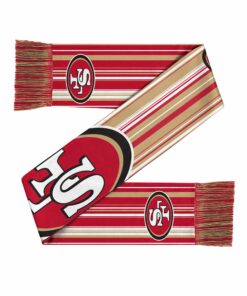 Unisex San Francisco 49ers Hyper Stripe Big Logo Graphic Scarf for Sports Fans