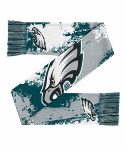 Unisex Philadelphia Eagles Paintbrush Printed Graphic Scarf for Sports Fans