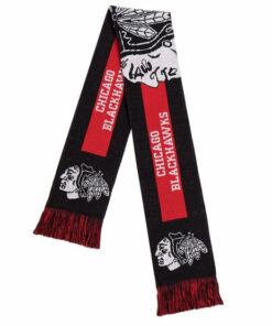 Unisex Chicago Blackhawks Big Logo Graphic Scarf for Sports Fans